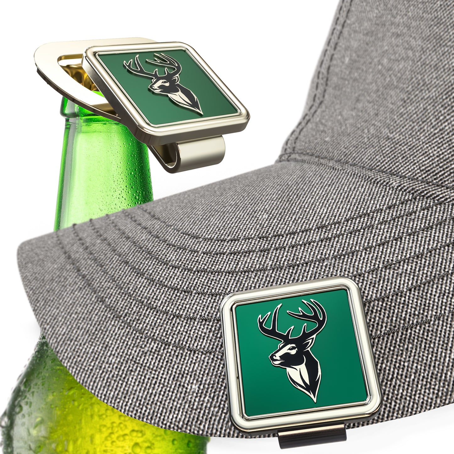 Buck Golf Ball Marker & Hat Clip Bottle Opener