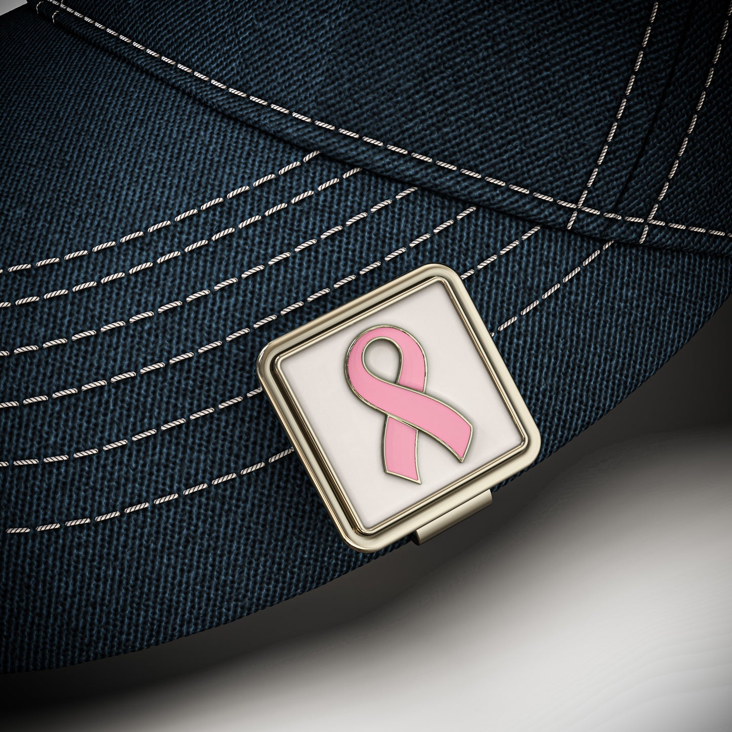 Pink Ribbon Ball Marker & Hat Clip Bottle Opener - Breast Cancer Awareness