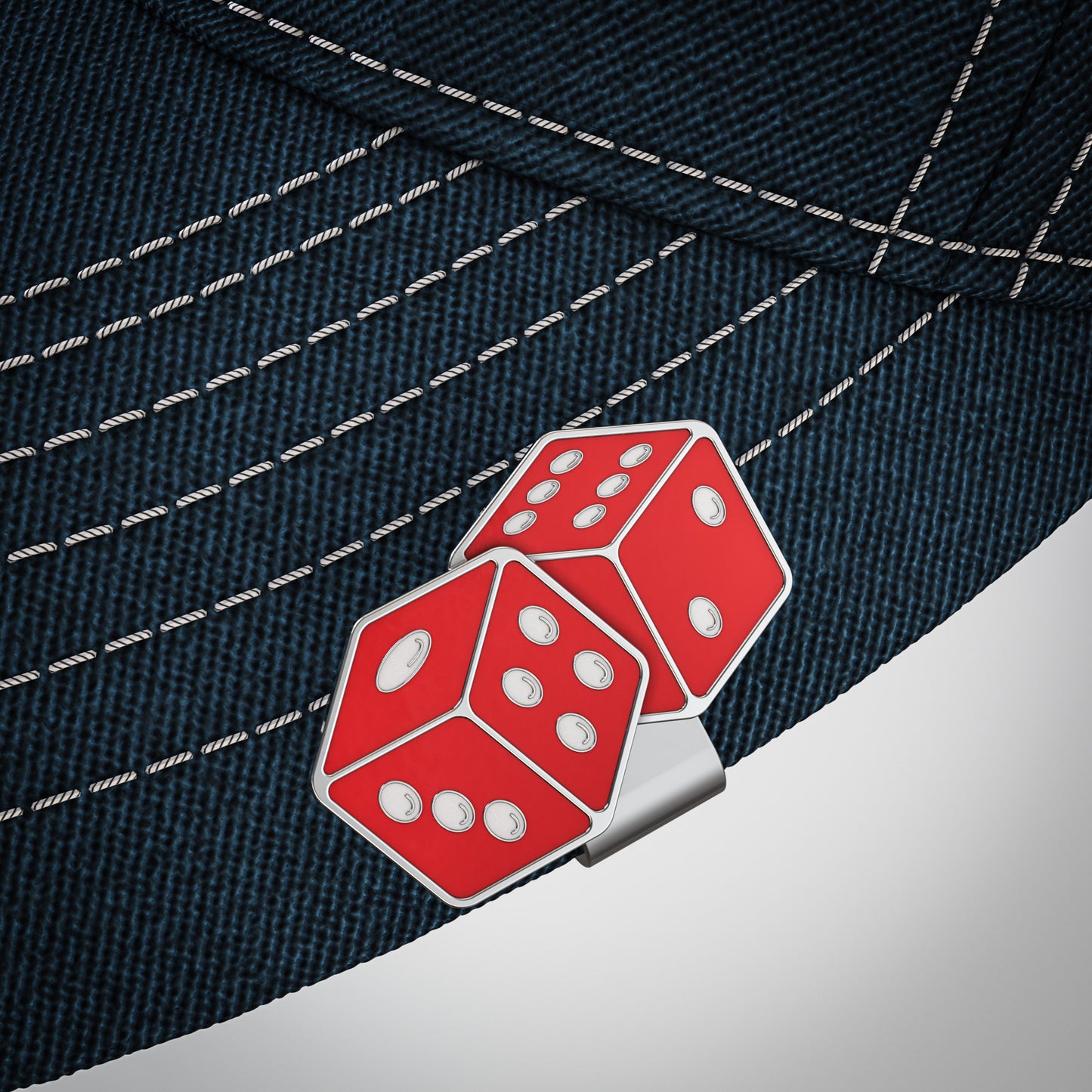 Red Dice Hat Clip Bottle Opener - Perfect Accessory for Gamblers & Craps Players