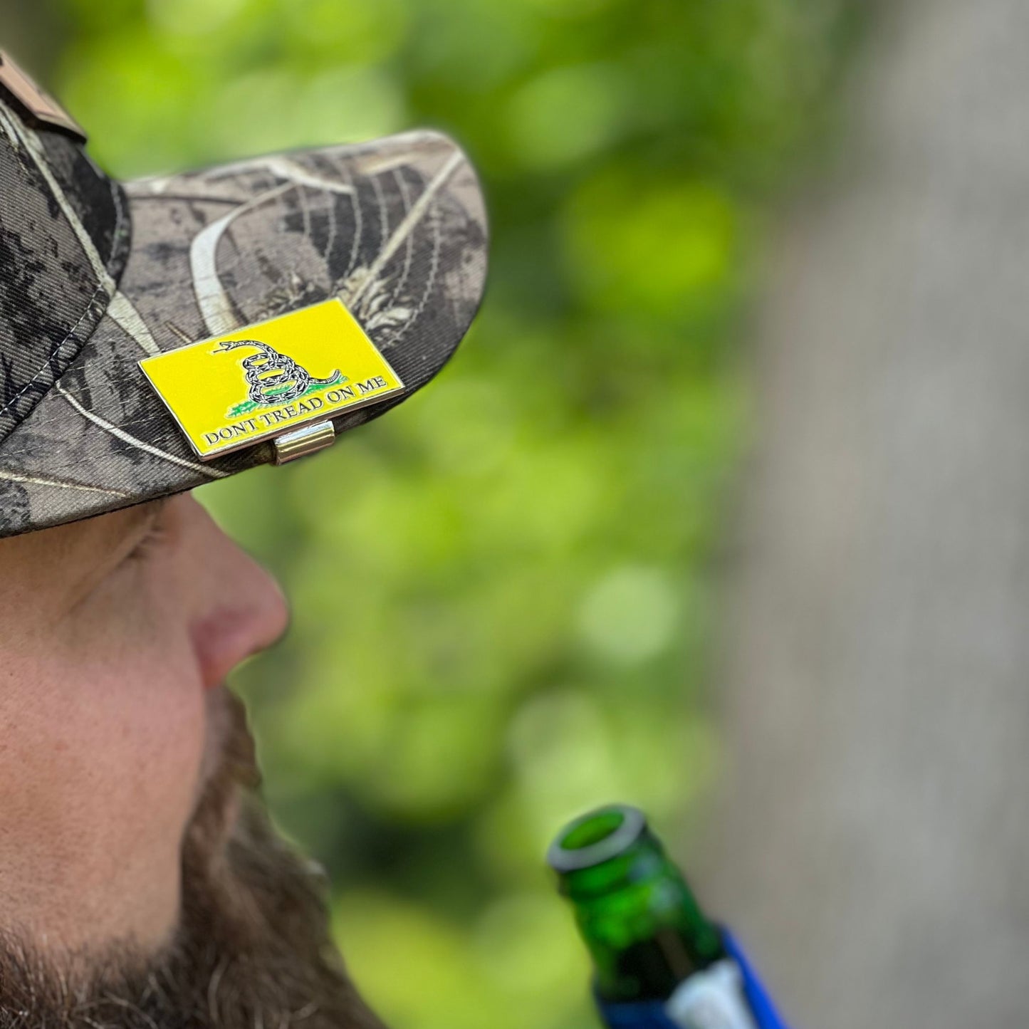 "Don't Tread On Me" Gadsden Flag Hat Clip Bottle Opener