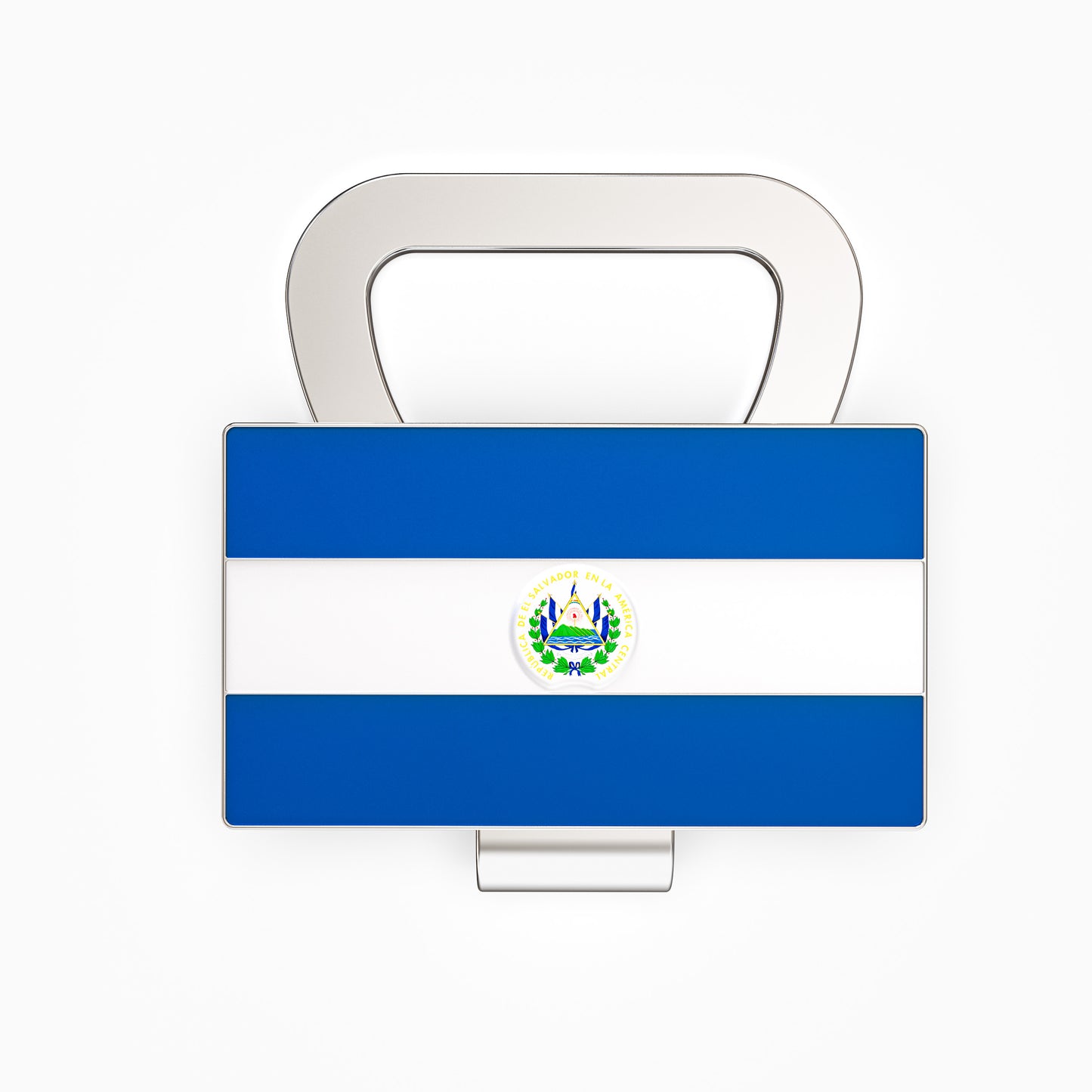El Salvador Flag Hat Clip Bottle Opener - El Salvador Pride
