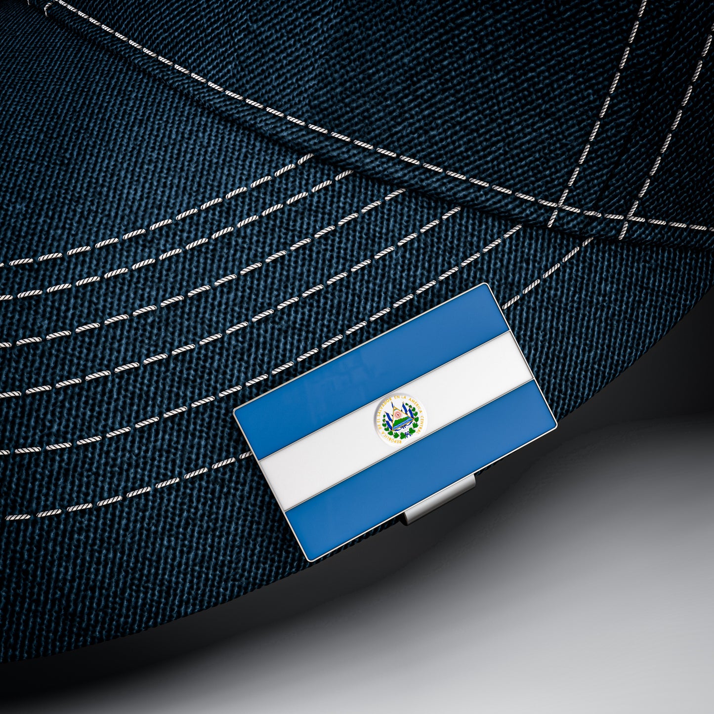 El Salvador Flag Hat Clip Bottle Opener - El Salvador Pride