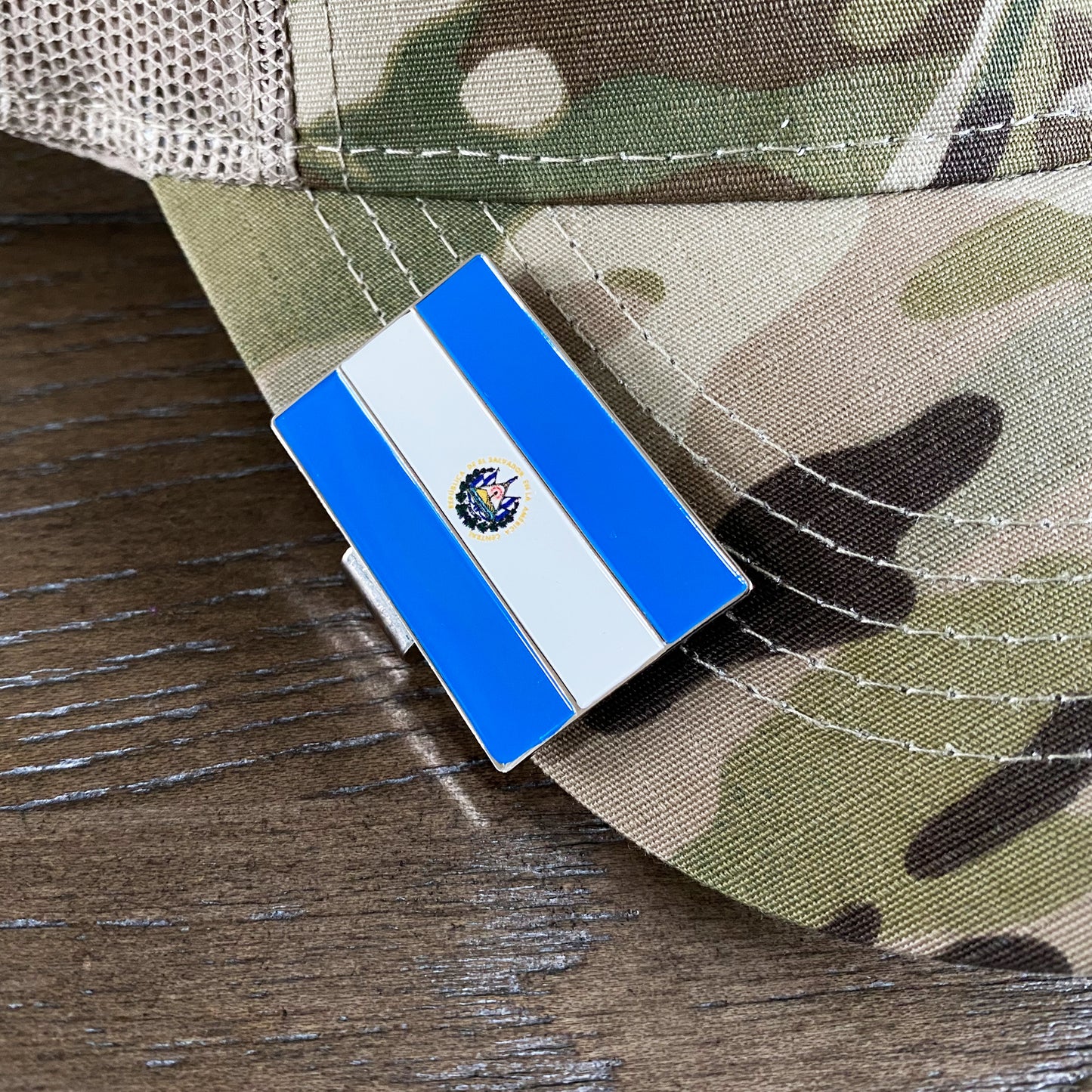 El Salvador Flag Hat Clip Bottle Opener - El Salvador Pride