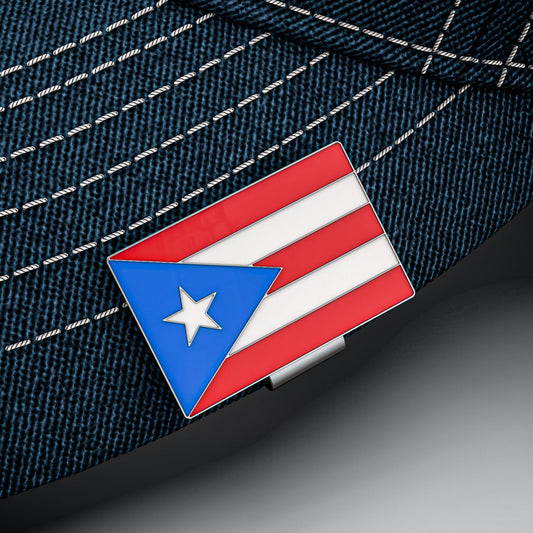 Puerto Rico Flag Hat Clip Bottle Opener - Puerto Rican Pride