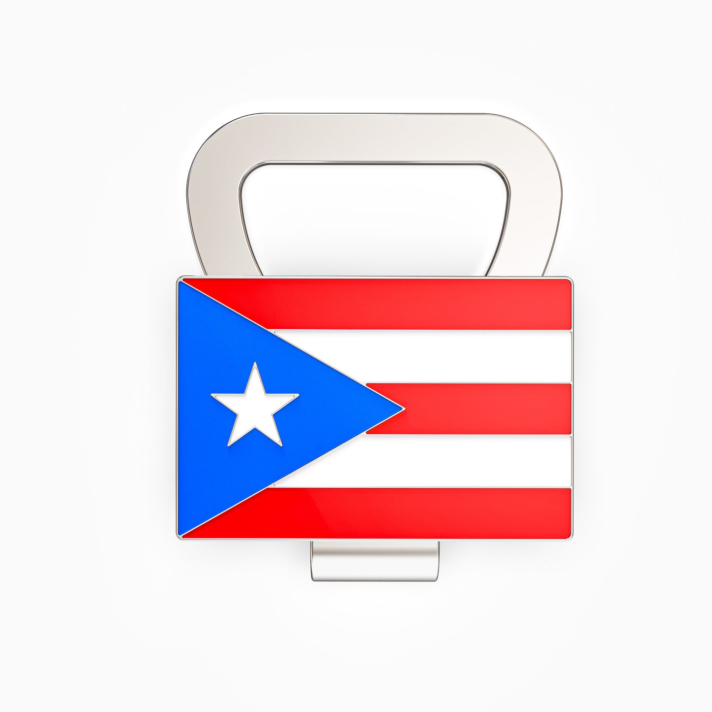 Puerto Rico Flag Hat Clip Bottle Opener - Puerto Rican Pride