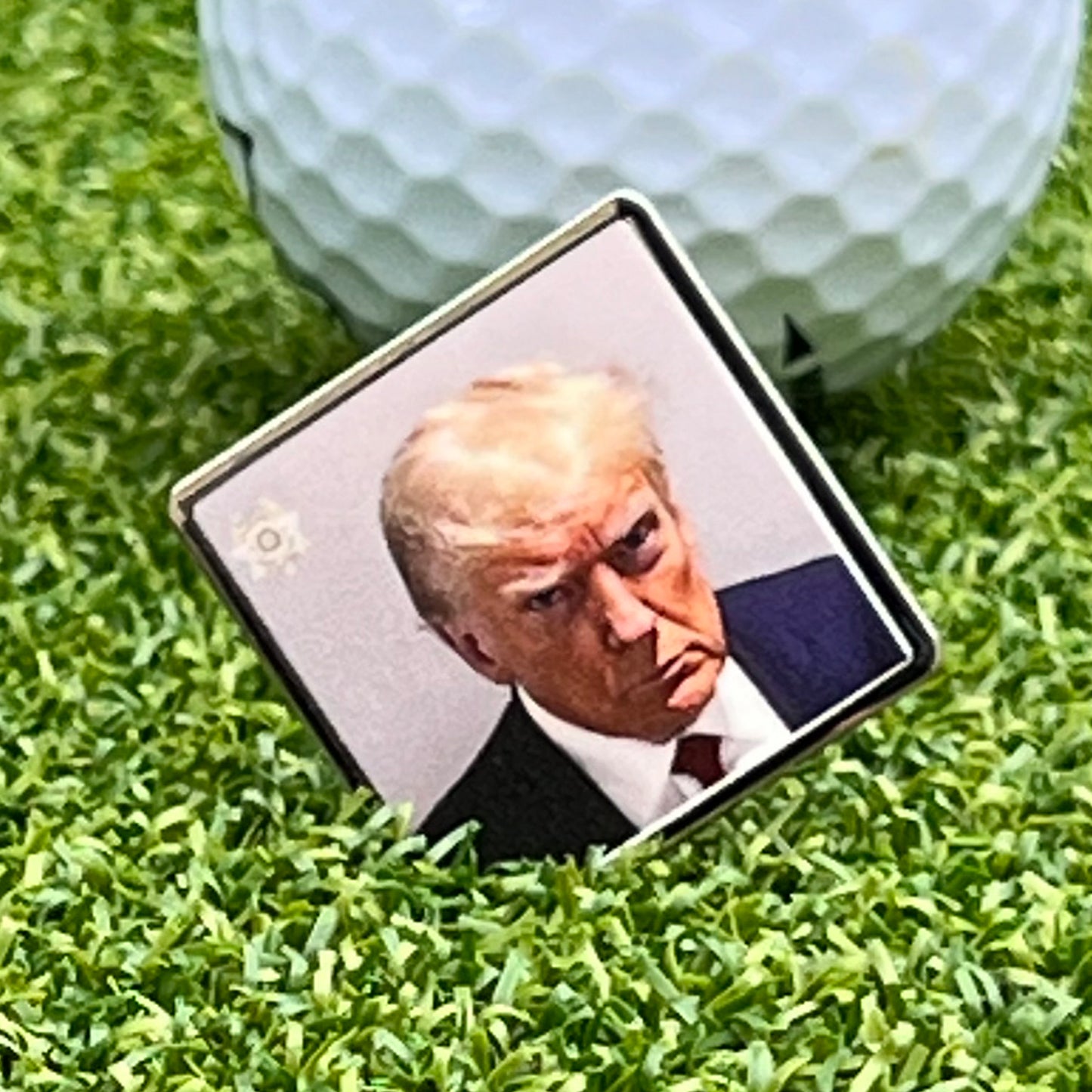 Donald Trump Mug Shot - Golf Ball Marker Only