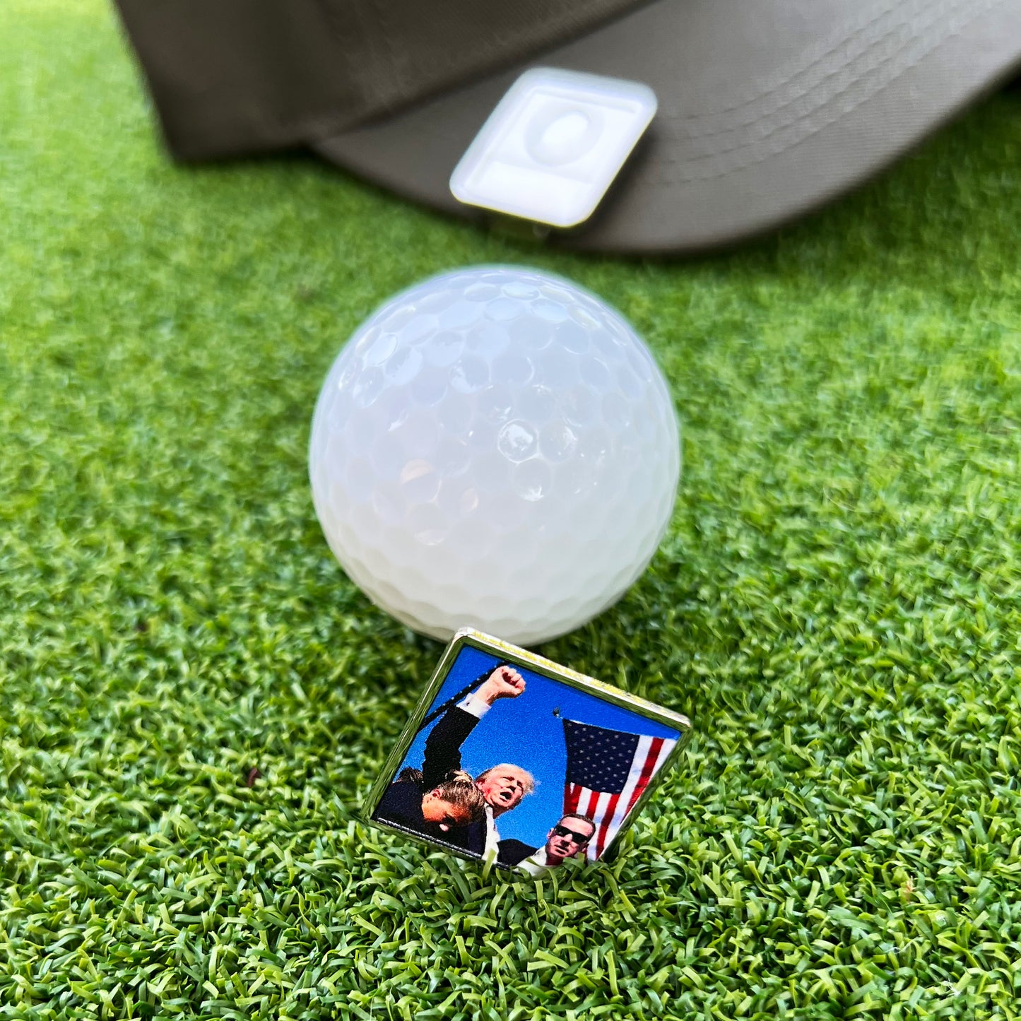 Limited Edition Trump Victorious Ball Marker Bottle Opener – Iconic Image