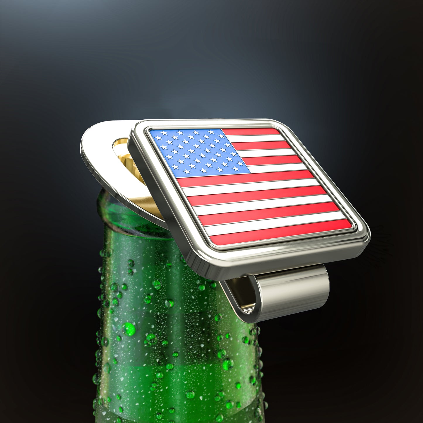 United States Flag, Golf Ball Marker & Hat Clip Bottle Opener
