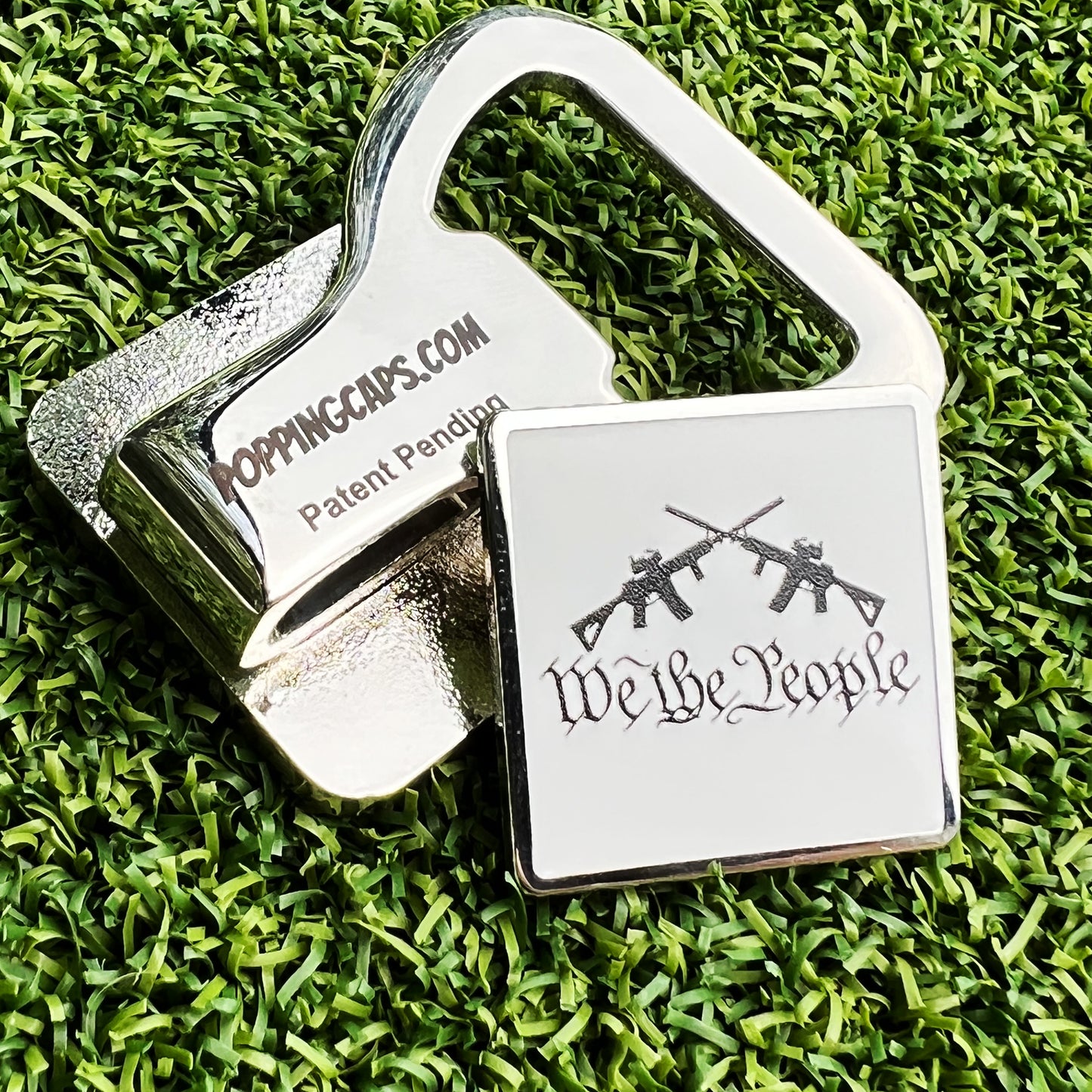 "WE THE PEOPLE" Crossed AR-15 Rifles Ball Marker Hat Clip Bottle Opener Set