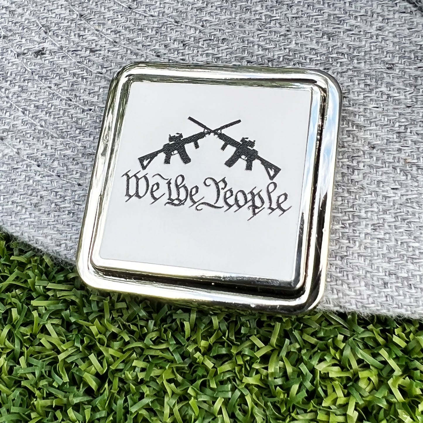 "WE THE PEOPLE" Crossed AR-15 Rifles Ball Marker Hat Clip Bottle Opener Set