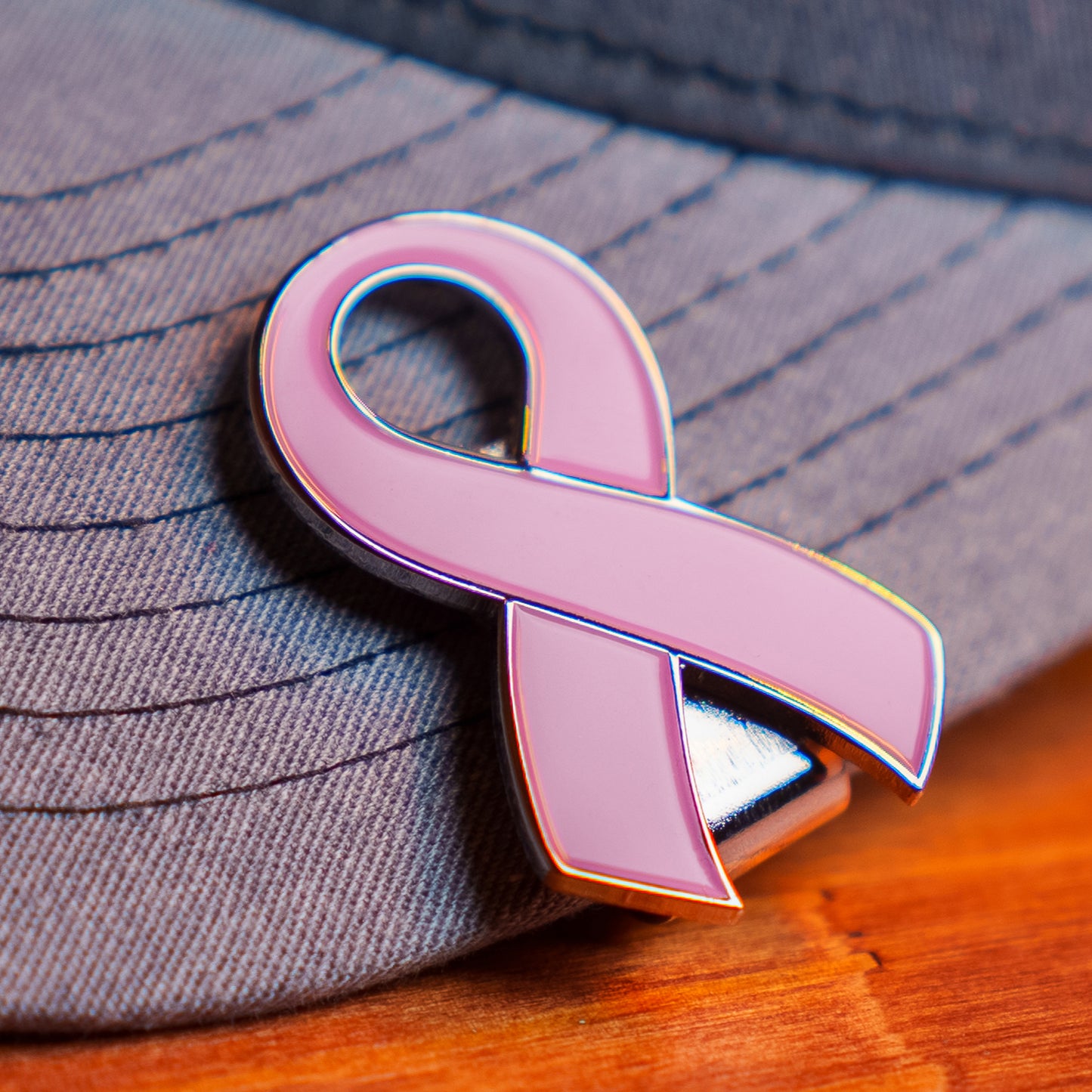 Pink Ribbon Breast Cancer Awareness Hat Clip Bottle Opener