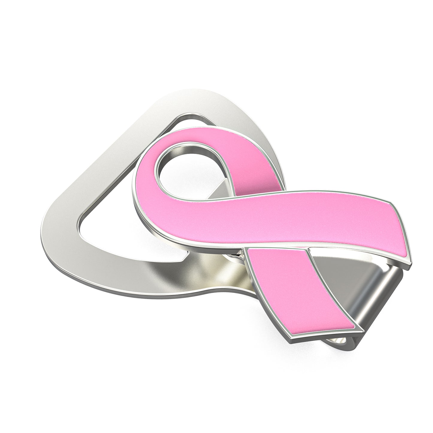 Pink Ribbon Breast Cancer Awareness Hat Clip Bottle Opener