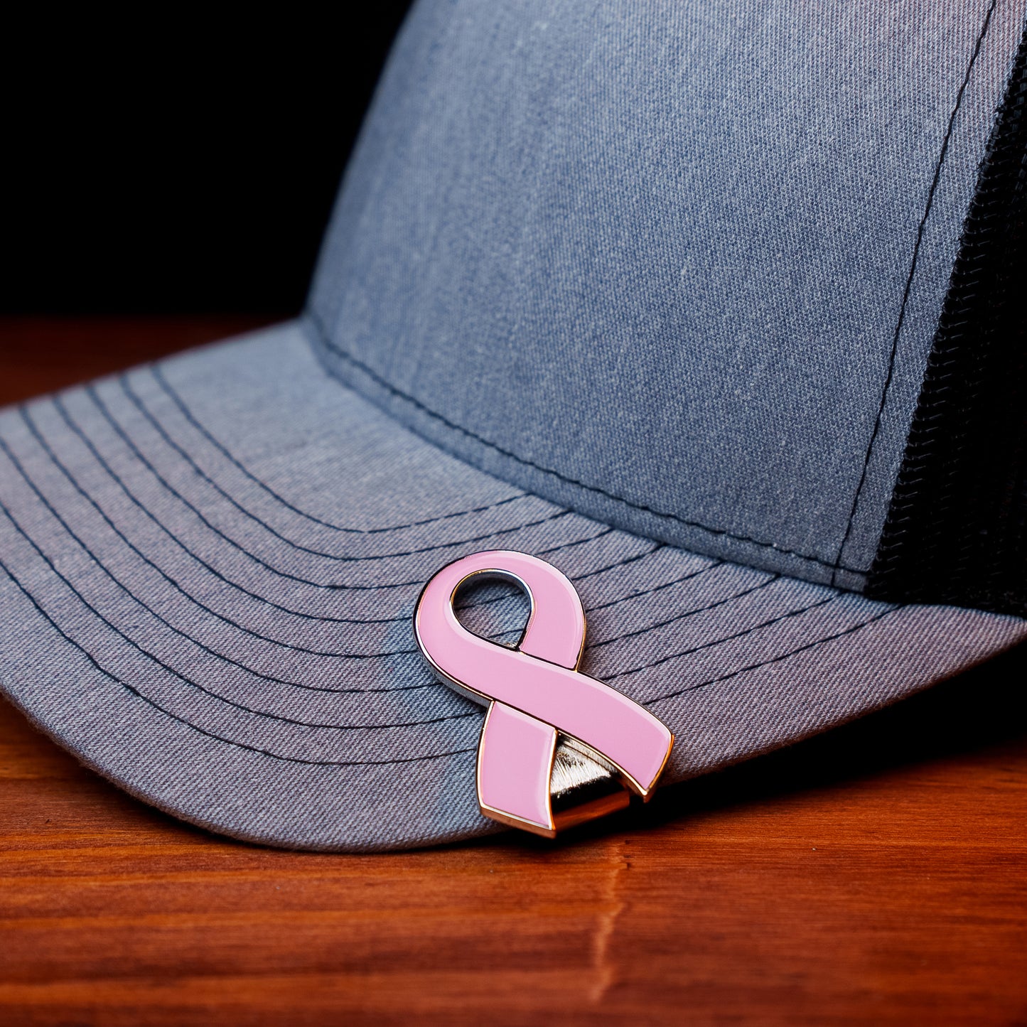 Pink Ribbon Breast Cancer Awareness Hat Clip Bottle Opener