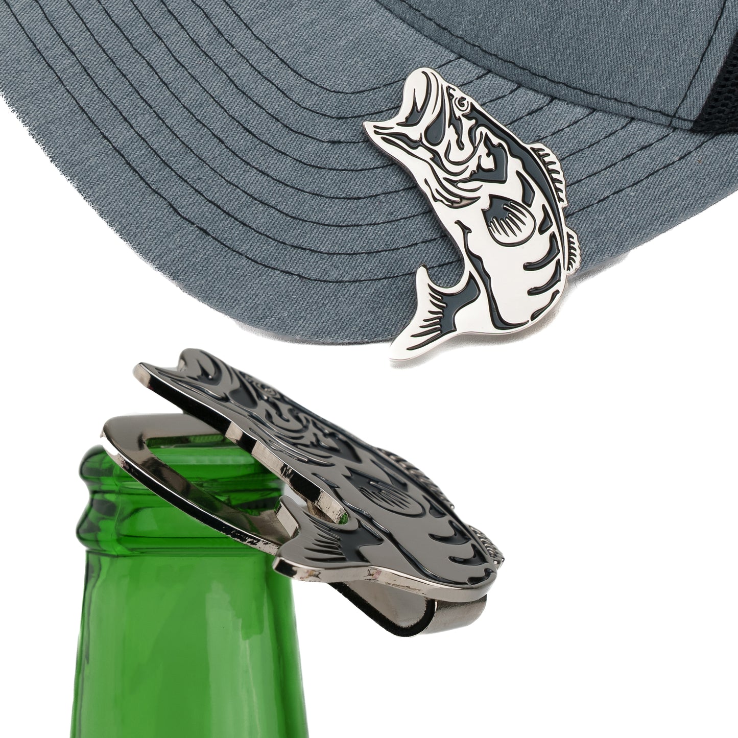 "Bass Fishing Pro" Hat Clip Bottle Opener