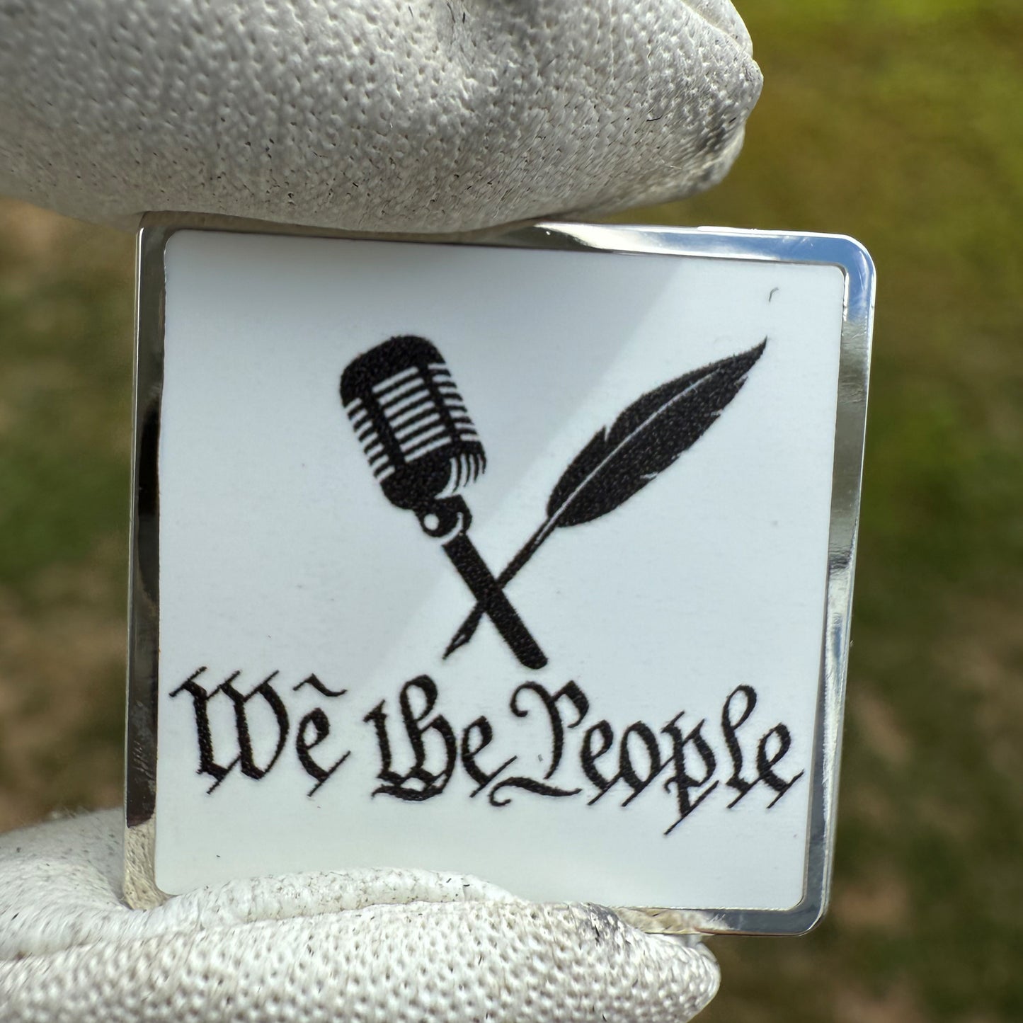 First Amendment "We the People" Golf Ball Marker with Hat Clip Bottle Opener