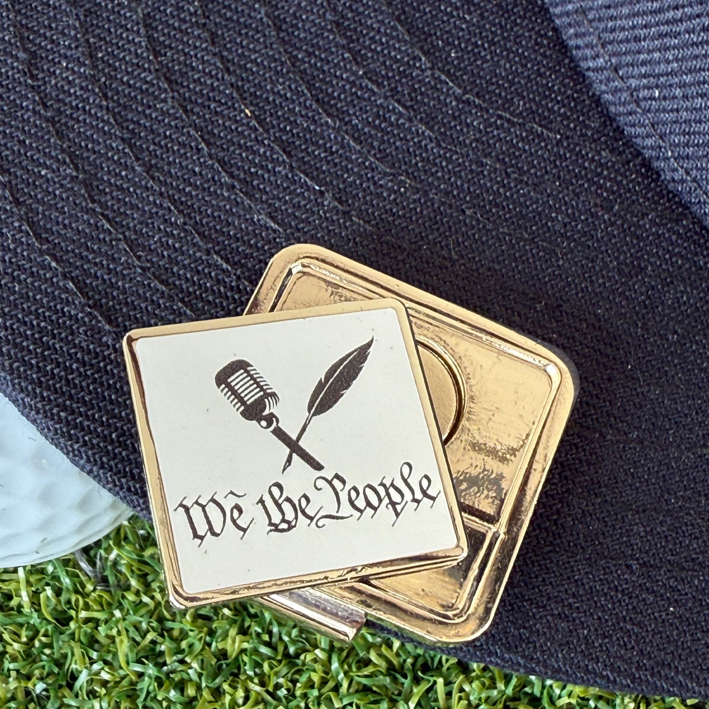 First Amendment "We the People" Golf Ball Marker with Hat Clip Bottle Opener
