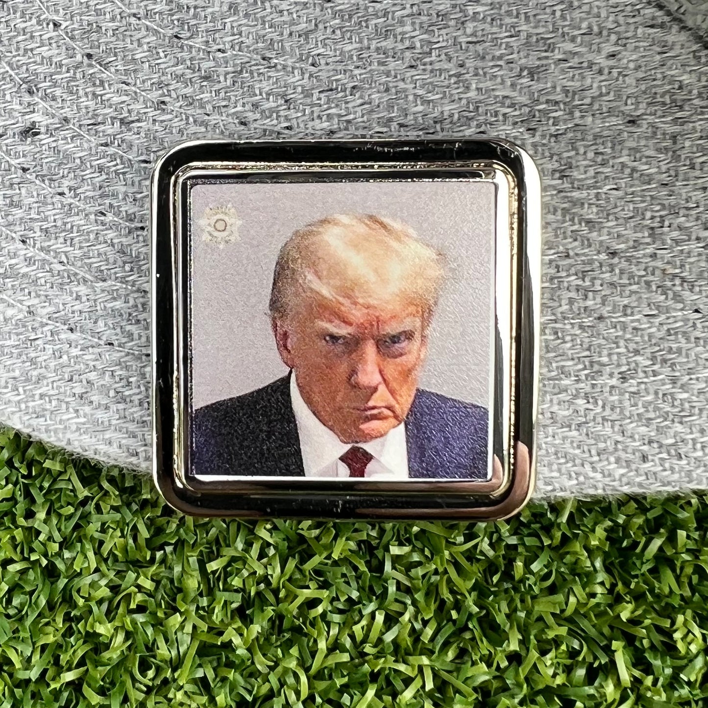 Donald Trump Mug Shot - Golf Ball Marker & Hat Clip Bottle Opener